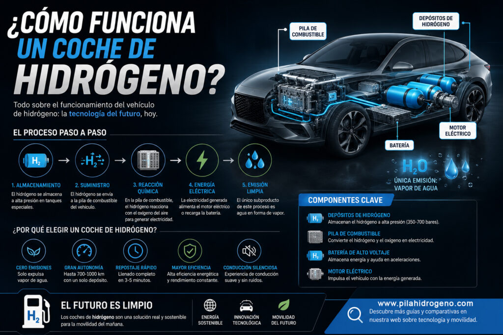 ¿Cómo funciona un coche de hidrógeno?